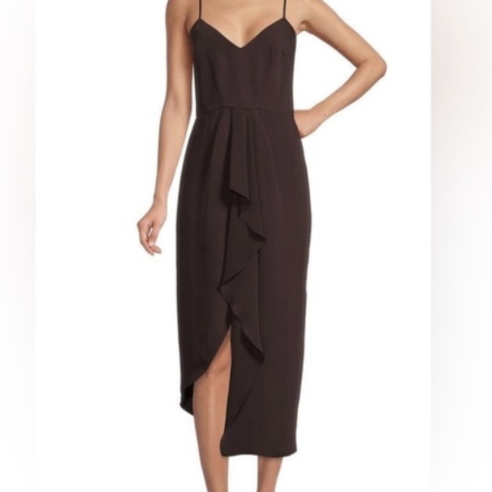 Gianni Bini Deep Brown Strappy Dress